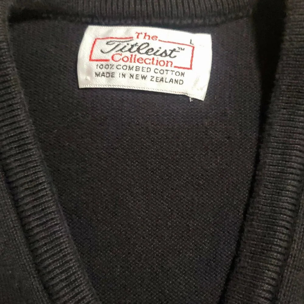 Titleist Classic Knit Vest Fox Chapel Golf Club Size L - Picture 4 of 10